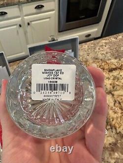 Waterford Snowflake Wishes Double Old Fashioned Glasses NIB Set of 2