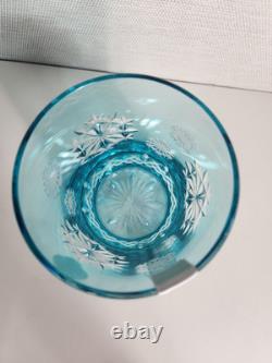 Waterford Snowflake Wishes Happiness Aqua Blue DOF 2018 Double Old Fashioned New