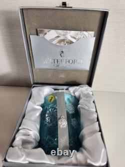 Waterford Snowflake Wishes Happiness Aqua Blue DOF 2018 Double Old Fashioned New