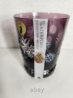 Waterford Snowflake Wishes Health Amethyst Purple DOF 2015 Double Old Fashioned