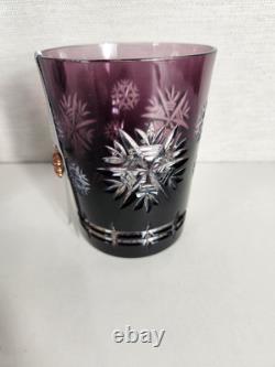 Waterford Snowflake Wishes Health Amethyst Purple DOF 2015 Double Old Fashioned