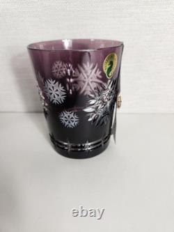 Waterford Snowflake Wishes Health Amethyst Purple DOF 2015 Double Old Fashioned