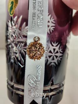 Waterford Snowflake Wishes Health Amethyst Purple DOF 2015 Double Old Fashioned