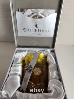 Waterford Snowflake Wishes Peace Amber Yellow DOF 2014 Double Old Fashioned New
