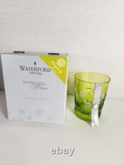 Waterford Snowflake Wishes Prosperity Lime Green DOF 2019 Double Old Fashioned