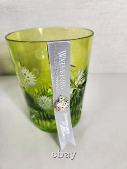 Waterford Snowflake Wishes Prosperity Lime Green DOF 2019 Double Old Fashioned