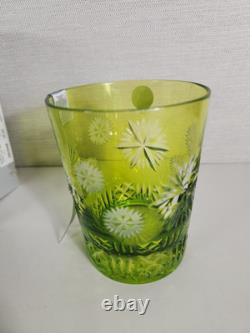Waterford Snowflake Wishes Prosperity Lime Green DOF 2019 Double Old Fashioned