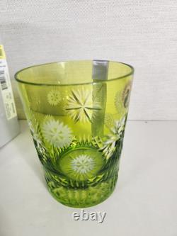 Waterford Snowflake Wishes Prosperity Lime Green DOF 2019 Double Old Fashioned