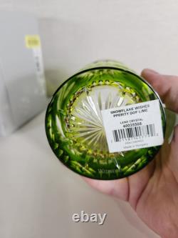 Waterford Snowflake Wishes Prosperity Lime Green DOF 2019 Double Old Fashioned