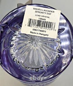 Waterford Snowflake Wishes Serenity Lavender color Double old Fashioned, New