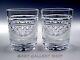 Waterford Society WS 2002 DOUBLE OLD FASHIONED GLASSES Set Signed Sean O'Donnell