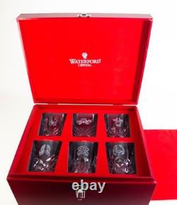 Waterford Twelve Days of Christmas Double Old Fashioned Glasses (12) Boxed Set