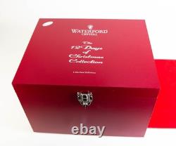 Waterford Twelve Days of Christmas Double Old Fashioned Glasses (12) Boxed Set