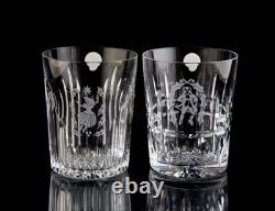 Waterford Twelve Days of Christmas Double Old Fashioned Glasses (12) Boxed Set