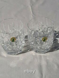 Waterford Westhampton Set of 2 Double Old Fashioned Glasses NWT Mint Condition
