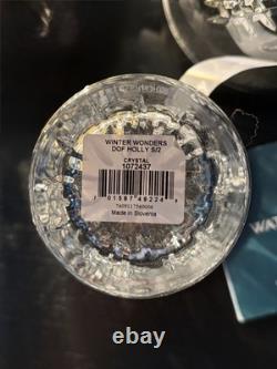 Waterford Winter Wonders Holly 13.5 oz Double Old-Fashioned Glasses, Set of 2