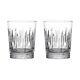Waterford Winter Wonders Midnight Frost Double Old Fashioned DOF Tumbler Pair