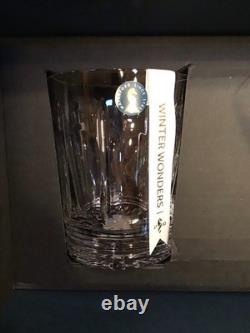 Waterford Winter Wonders Winter Rose Double Old Fashioned 2 Whiskey Glasses Set