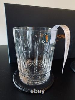 Waterford Winter Wonders Winter Rose Double Old Fashioned 2 Whiskey Glasses Set