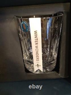 Waterford Winter Wonders Winter Rose Double Old Fashioned 2 Whiskey Glasses Set