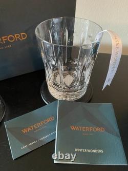 Waterford Winter Wonders Winter Rose Double Old Fashioned 2 Whiskey Glasses Set