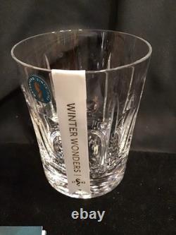 Waterford Winter Wonders Winter Rose Double Old Fashioned 2 Whiskey Glasses Set