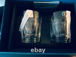 Waterford Winter Wonders Winter Rose Double Old Fashioned 2 Whiskey Glasses Set