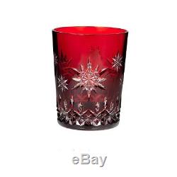 Waterford Wishes for Joy Prestige Edition Ruby Double Old Fashioned Glass