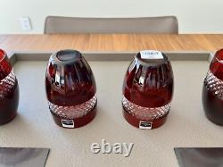 Waterford by John Rocha Ruby Red Double Old Fashioned Tumbler 2 Sets of 4 BNIB