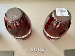 Waterford by John Rocha Ruby Red Double Old Fashioned Tumbler 2 Sets of 4 BNIB