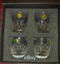 Waterford crystal Lismore Encore Tumbler SET/4 Double Old Fashioned 40015775 NEW