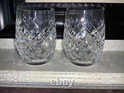 Waterford crystal double old fashioned glasses POWERSCOURT