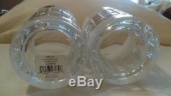 Waterford set of 2 NIB London White Double old fashioned crystal glasses