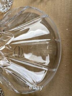 Wedgwood Crystal Ship's Decanter 4 Double Old Fashioned Tumblers