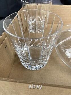 Wedgwood Crystal Ship's Decanter 4 Double Old Fashioned Tumblers