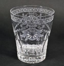 William Yeoward Crystal Pearl Double Old Fashioned Glass Excellent