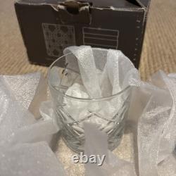 Williams Sonoma 4 Double Old Fashioned Glasses Mixed Cut Brand New