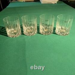 Williams Sonoma Dorset Set of 4 Double Old Fashioned Crystal Glasses NWT