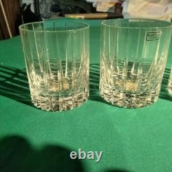Williams Sonoma Dorset Set of 4 Double Old Fashioned Crystal Glasses NWT
