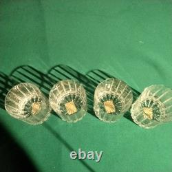 Williams Sonoma Dorset Set of 4 Double Old Fashioned Crystal Glasses NWT