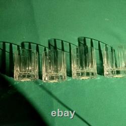 Williams Sonoma Dorset Set of 4 Double Old Fashioned Crystal Glasses NWT