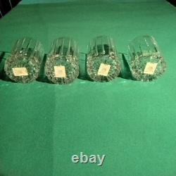 Williams Sonoma Dorset Set of 4 Double Old Fashioned Crystal Glasses NWT