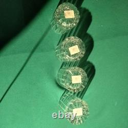 Williams Sonoma Dorset Set of 4 Double Old Fashioned Crystal Glasses NWT
