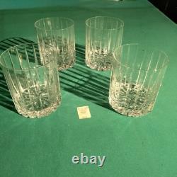 Williams Sonoma Dorset Set of Double Old Fashioned Crystal Glasses
