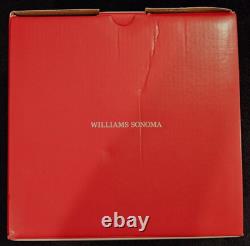 Williams Sonoma Jewel Cut Red Double Old Fashioned Glasses Set of 4 NEW SOLDOUT