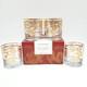 Williams Sonoma Lunar Gold Dragon Double Old Fashioned Glasses DOF Set of 4 NEW