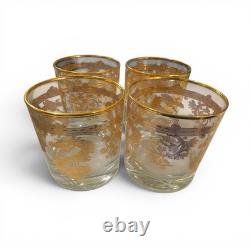 Williams Sonoma Lunar New Year Gold Dragon Dble Old Fashioned Glasses NEW