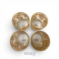 Williams Sonoma Lunar New Year Gold Dragon Dble Old Fashioned Glasses NEW