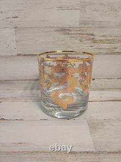 Williams Sonoma Lunar New Year Gold Dragon Double Old Fashioned Glasses Set Of 4