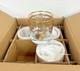 Williams Sonoma Lunar New Year Gold Dragon Double Old Fashioned Glasses Set of 4